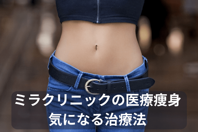 ミラクリニック、医療痩身ダイエットの治療方法
